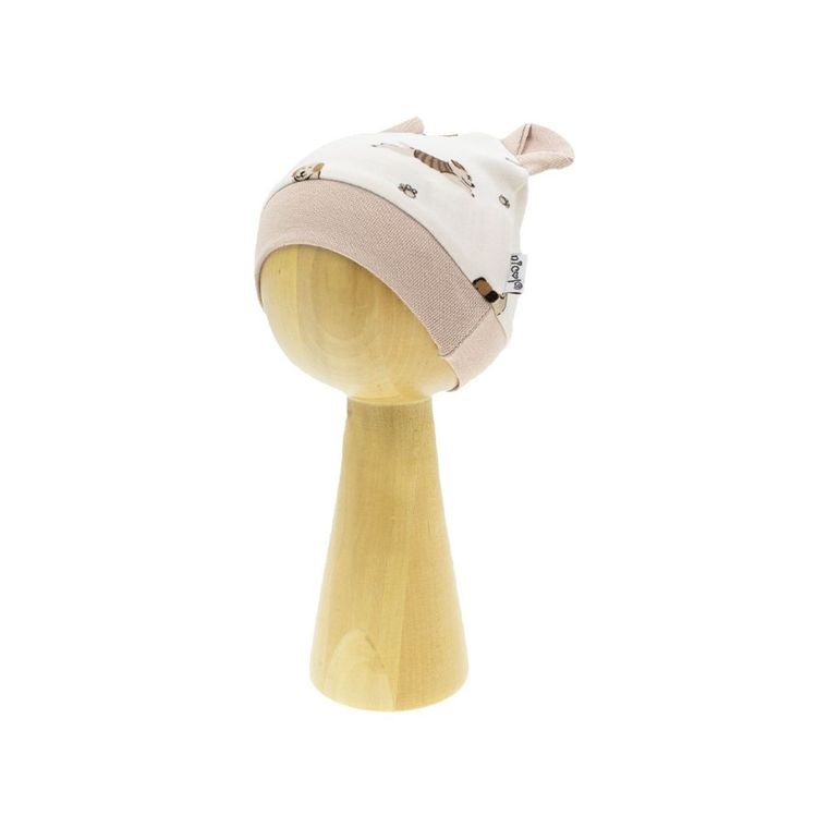 Czapka chłopięca, beżowa, Nicol