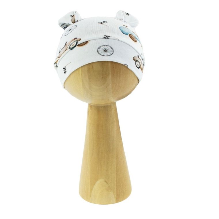 Czapka chłopięca, biała, Nicol