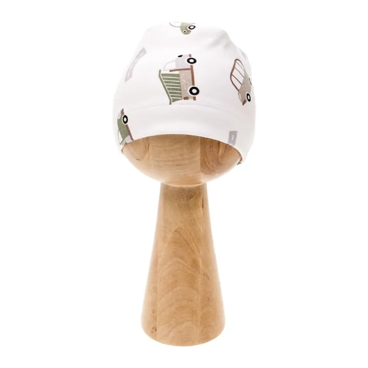 Czapka chłopięca, biała, Nicol