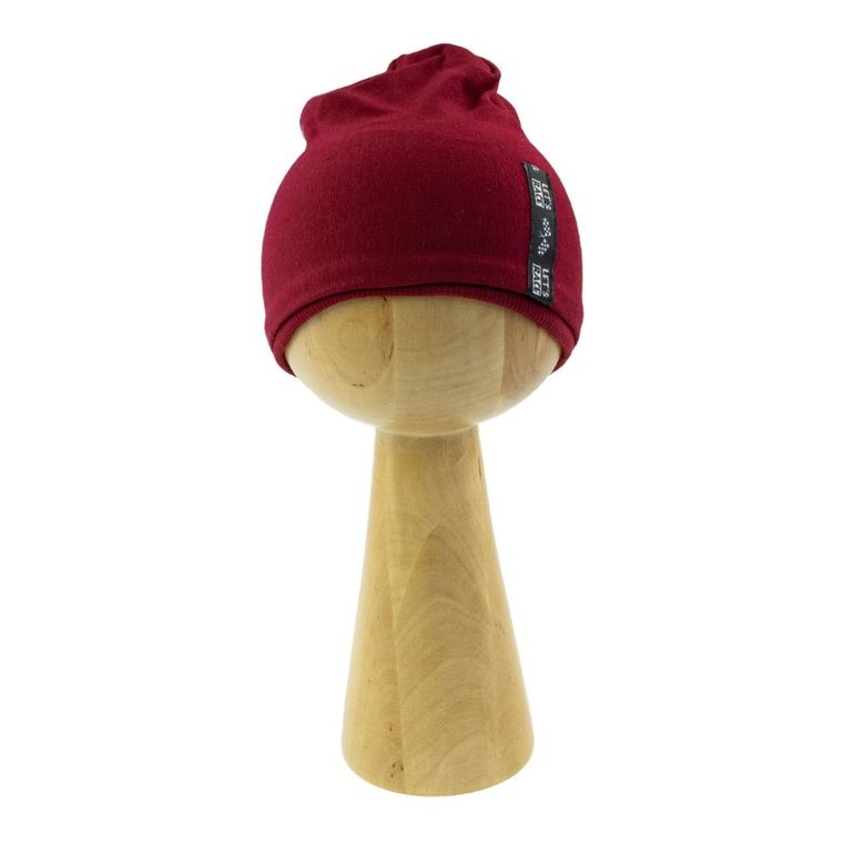 Czapka chłopięca, bordowa, Nicol
