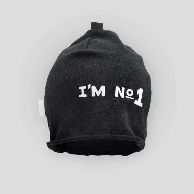 Czapka chłopięca, czarna, Iltom