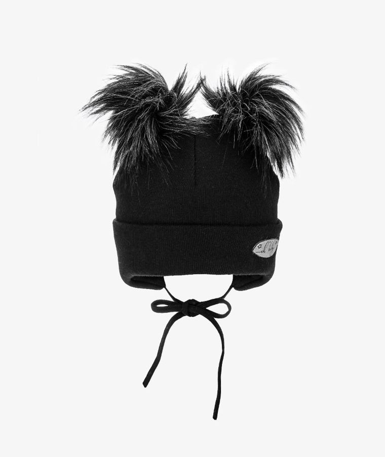 Czapka chłopięca, czarna, Iltom