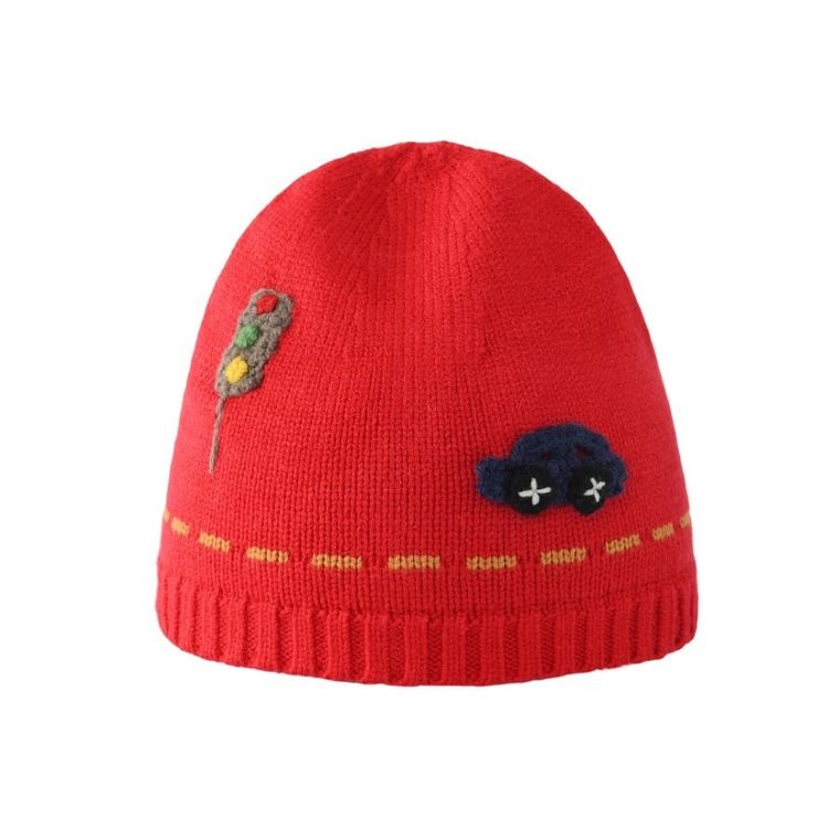 Czapka chłopięca, czerwona, Be Snazzy