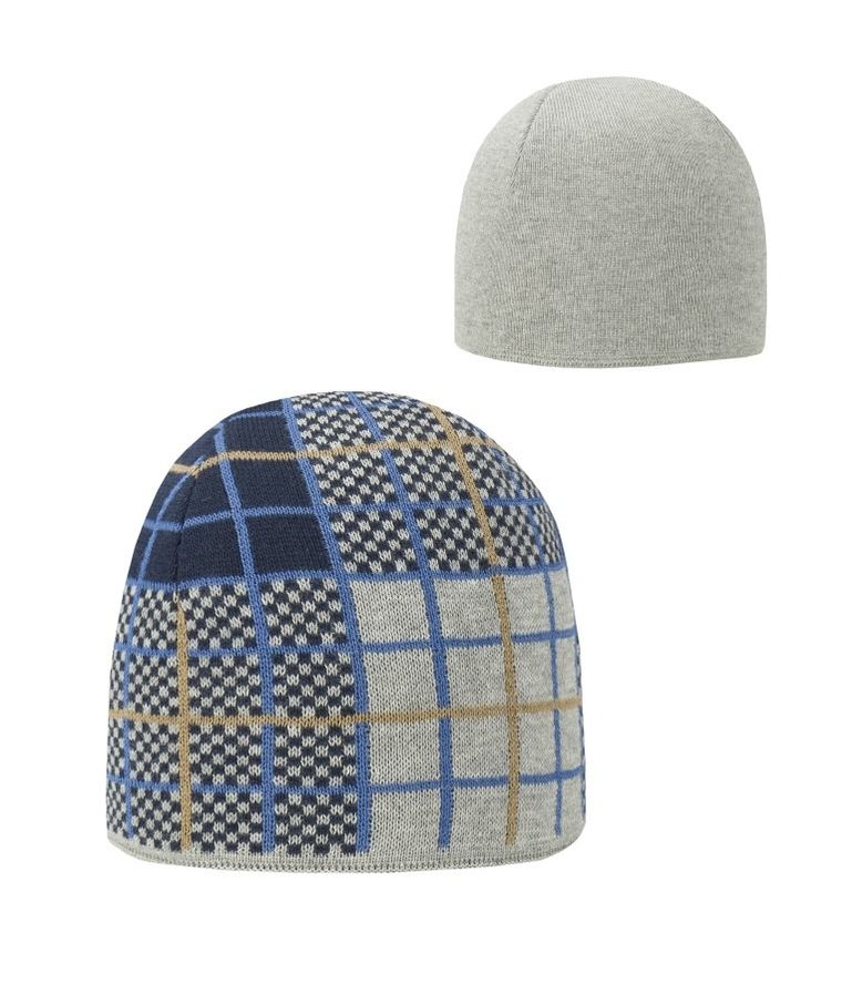 Czapka chłopięca, dwustronna, szara, Döll