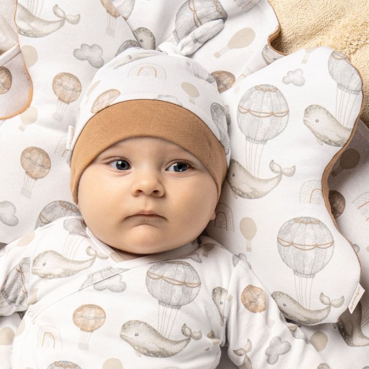 Czapka chłopięca, ecru, Nicol