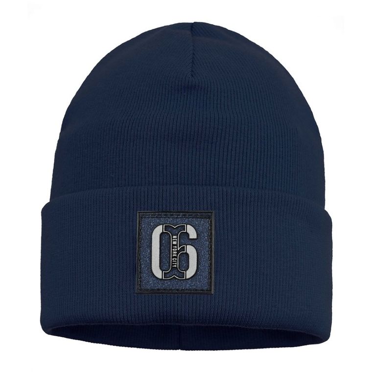 Czapka chłopięca, granatowa, Ambra