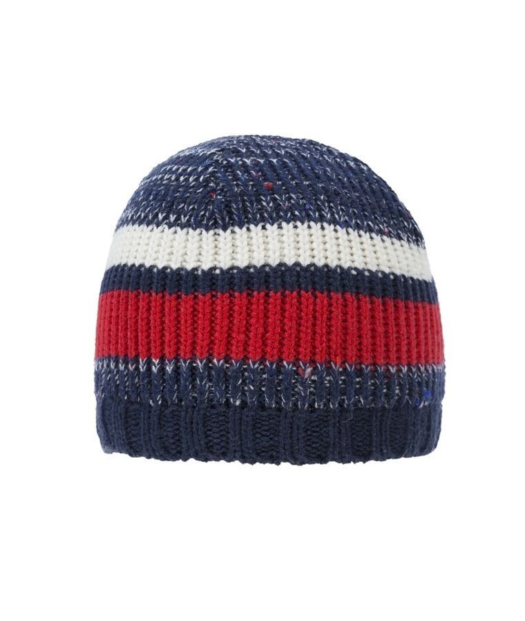 Czapka chłopięca, granatowa, paski, Döll