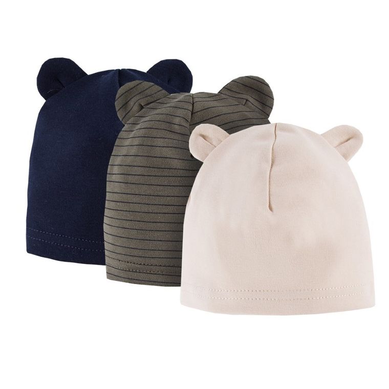 Czapka chłopięca, mix, zestaw, 3 szt., Eevi