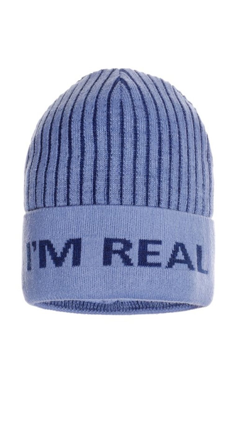 Czapka chłopięca, niebieska, Ambra