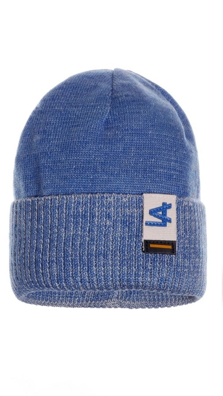 Czapka chłopięca, niebieska, Ambra