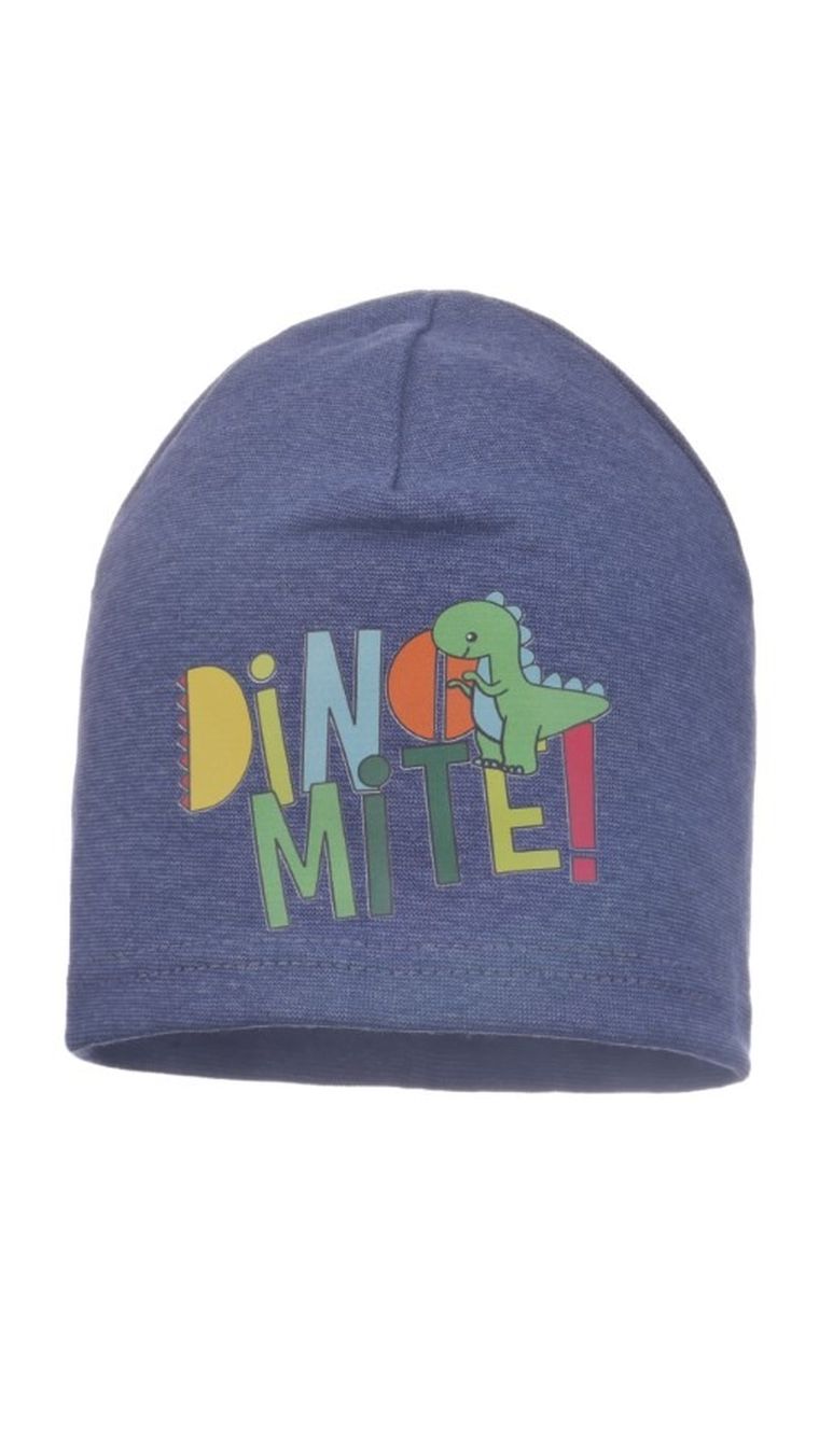 Czapka chłopięca, niebieska, Ambra