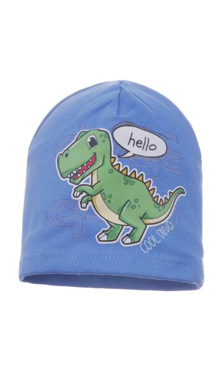 Czapka chłopięca, niebieska, Ambra