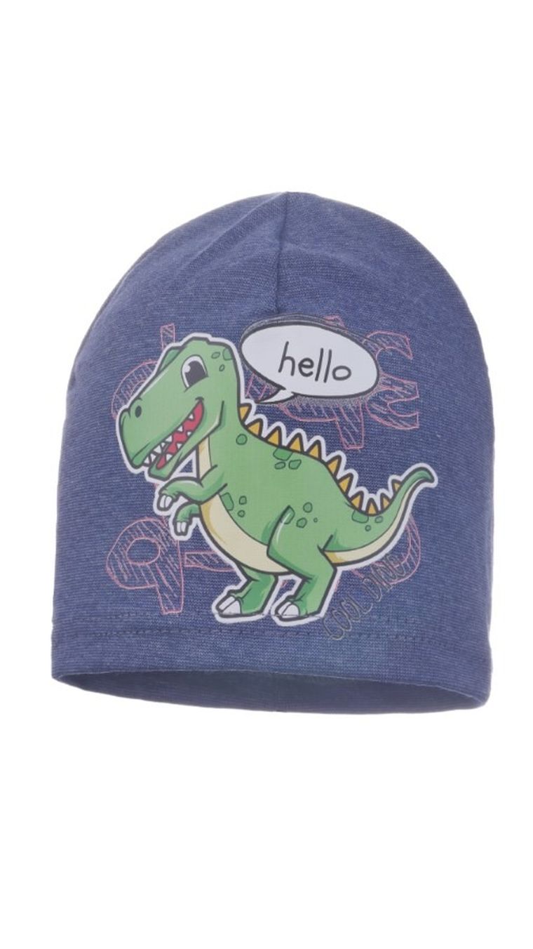 Czapka chłopięca, niebieska, Ambra