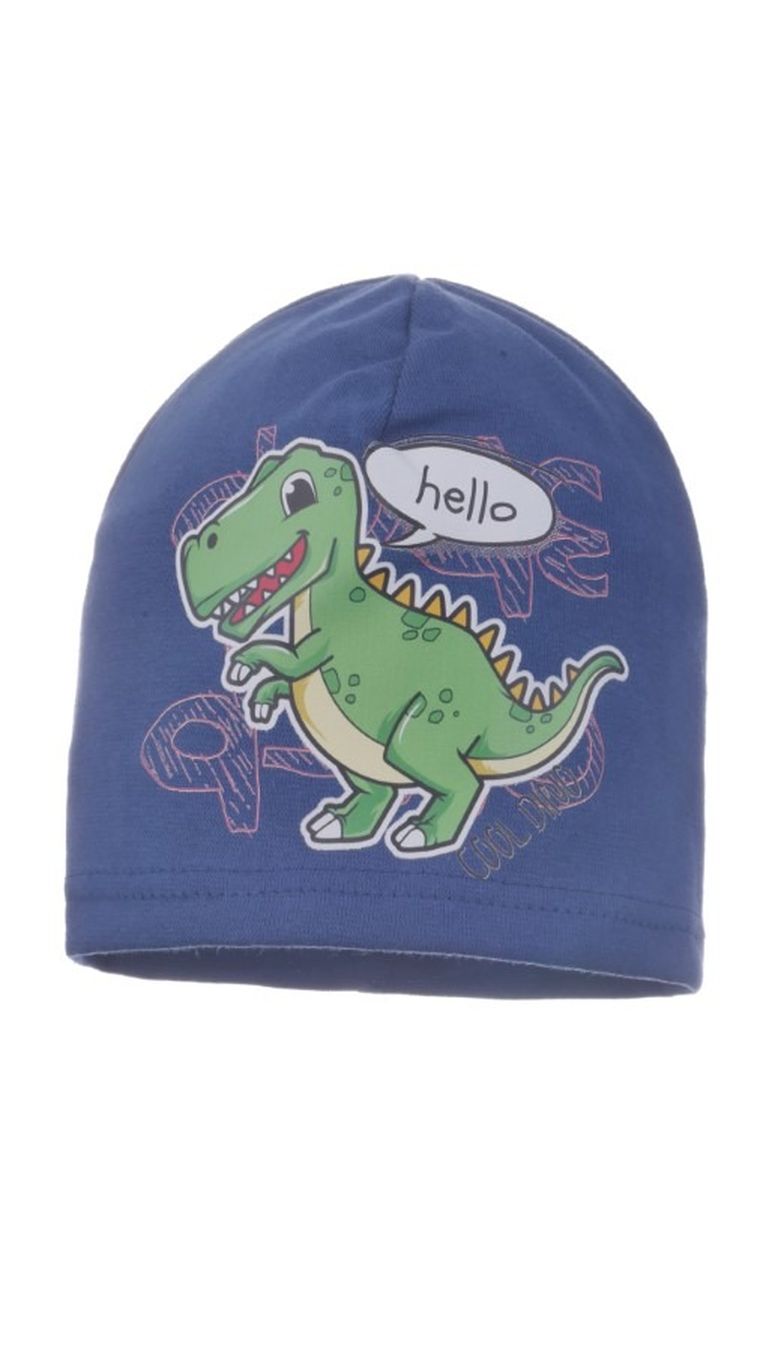 Czapka chłopięca, niebieska, Ambra