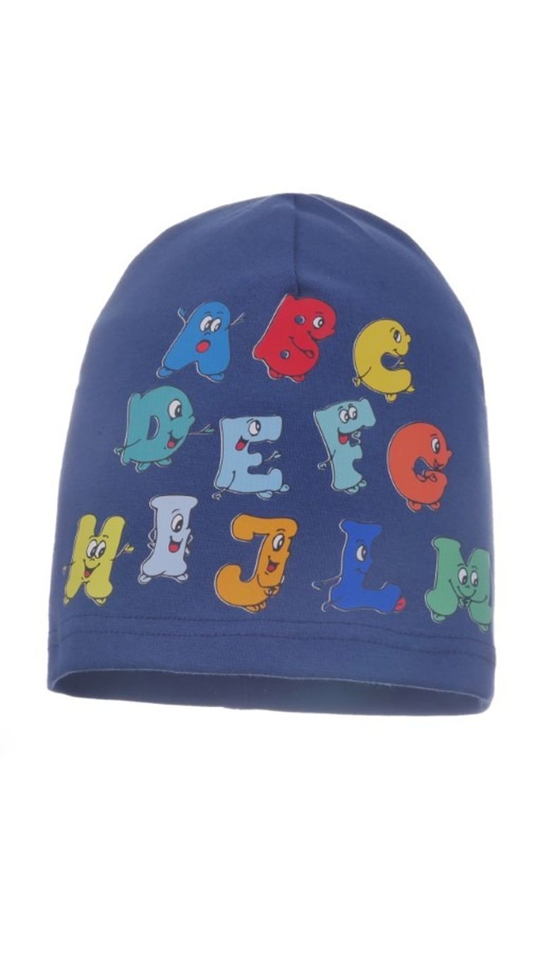 Czapka chłopięca, niebieska, Ambra