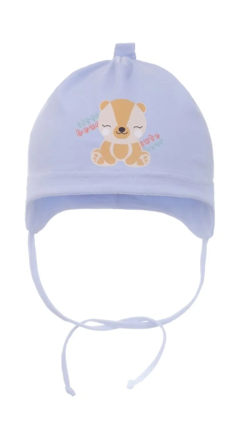 Czapka chłopięca, niebieska, Ambra