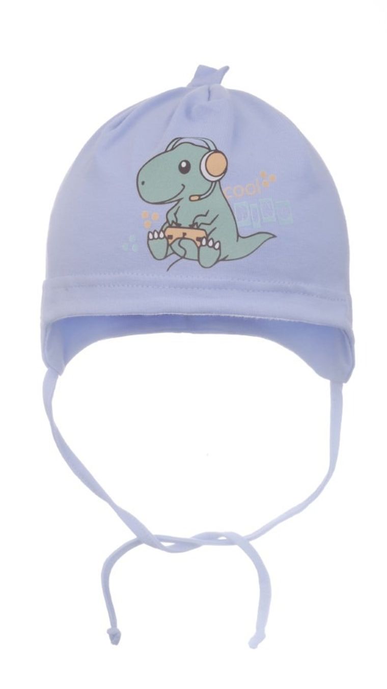 Czapka chłopięca, niebieska, Ambra