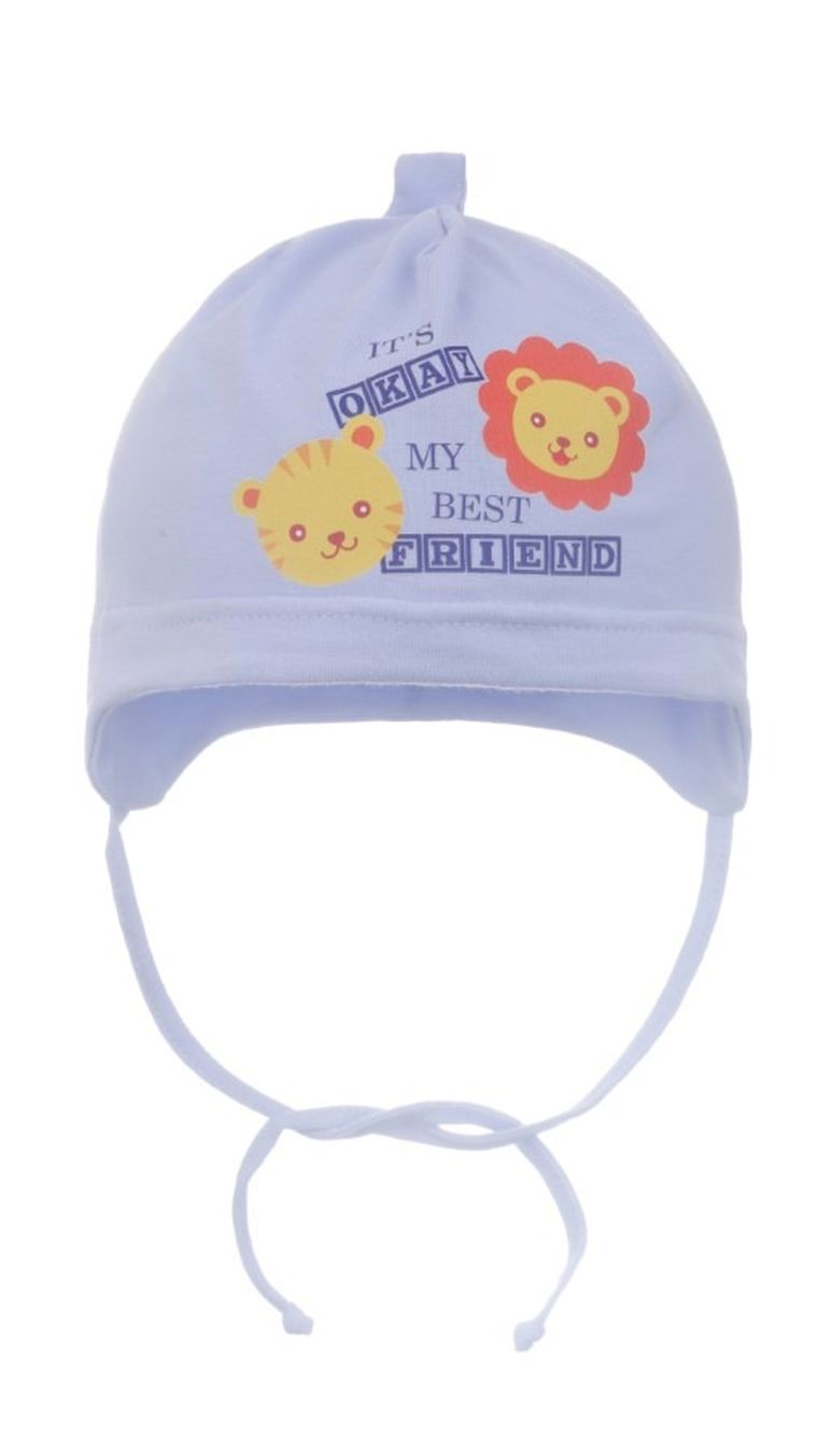 Czapka chłopięca, niebieska, Ambra