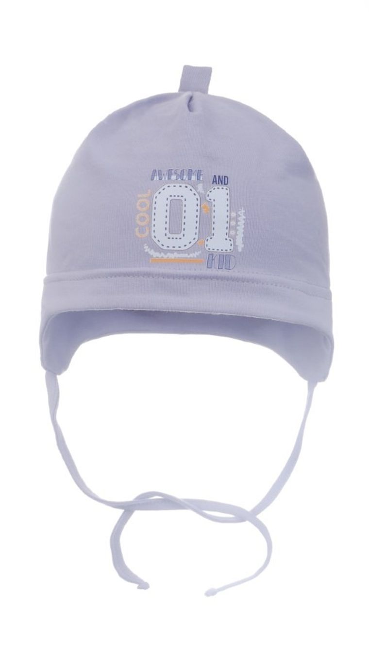 Czapka chłopięca, niebieska, Ambra