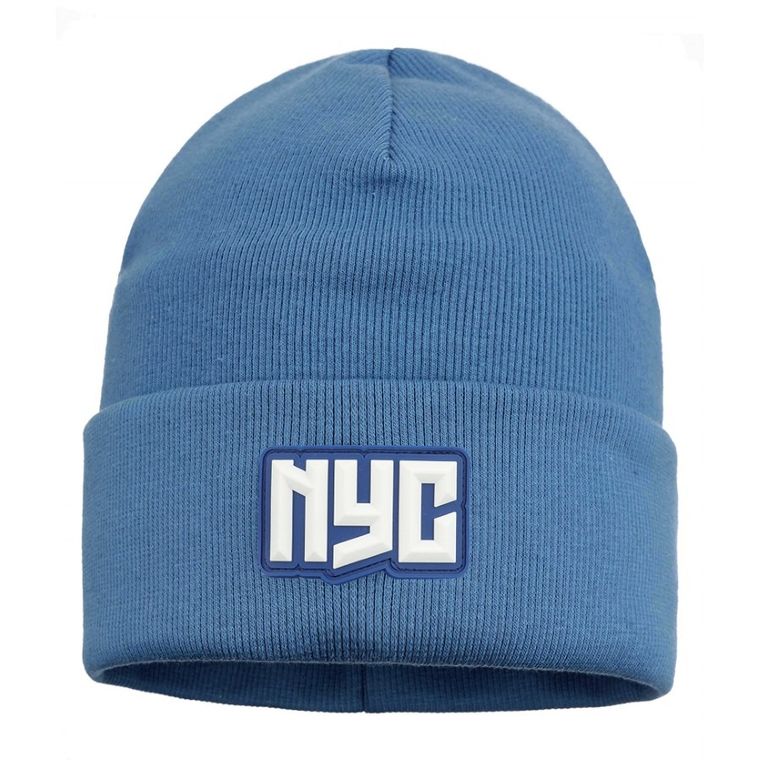 Czapka chłopięca, niebieska, Ambra