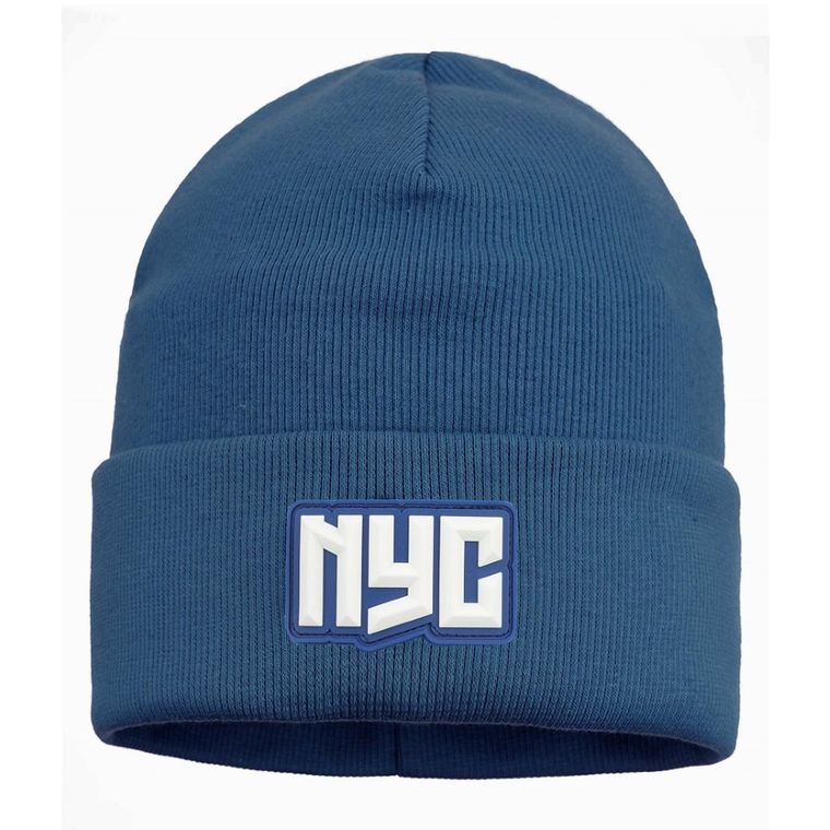 Czapka chłopięca, niebieska, Ambra