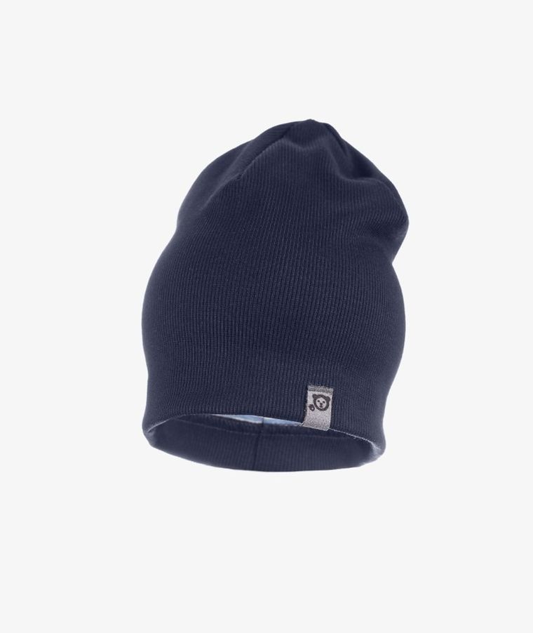 Czapka chłopięca, niebieska, beanie, Iltom