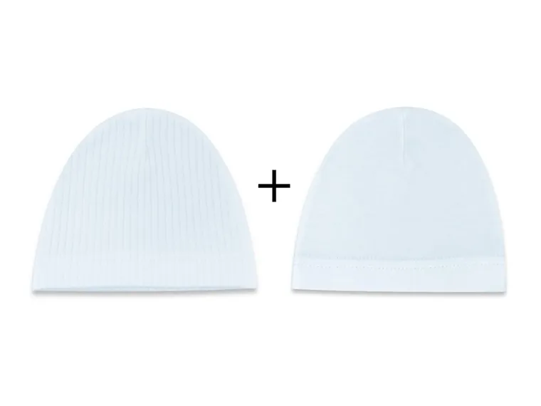 Czapka chłopięca, niebieska, zestaw, 2 szt., MimiNu