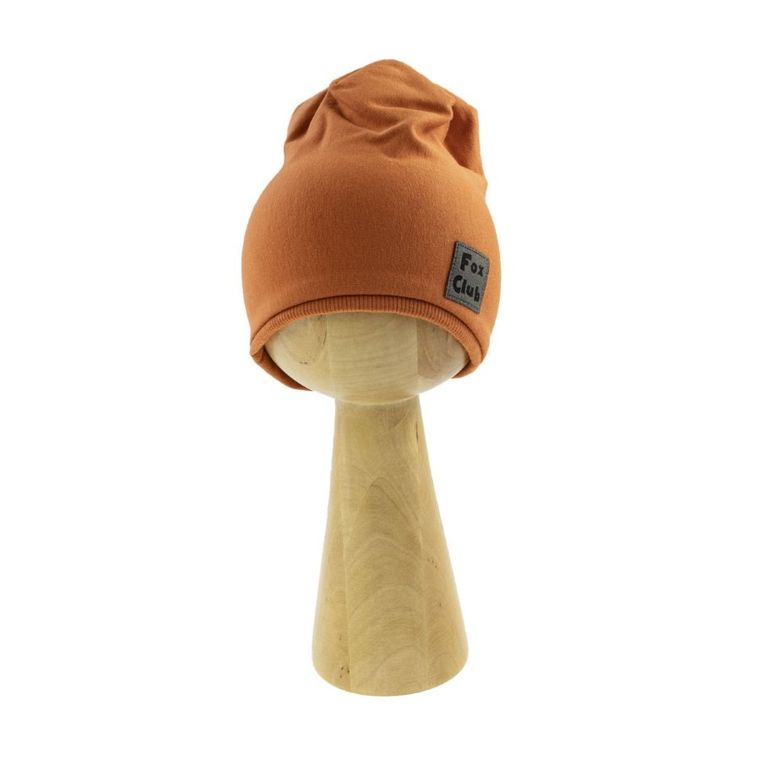 Czapka chłopięca, pomarańczowa, Fox Club, Nicol