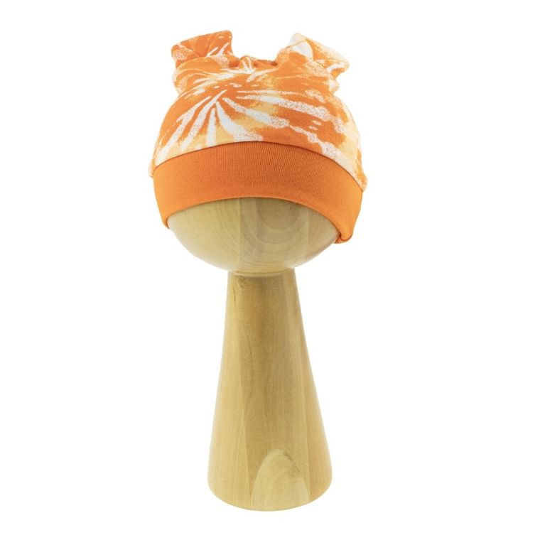 Czapka chłopięca, pomarańczowa, Nicol