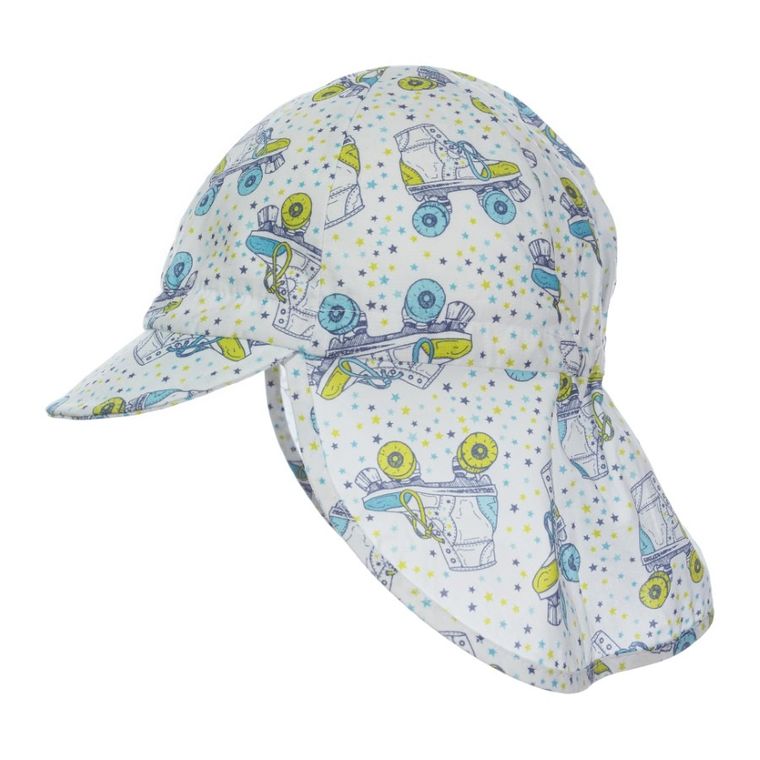 Czapka chłopięca safari, biała, Döll