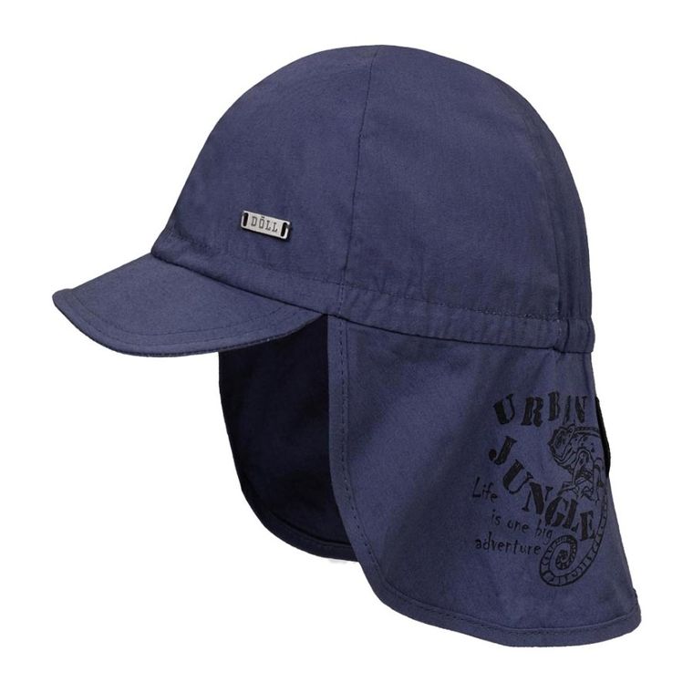 Czapka chłopięca safari, granatowa, Döll