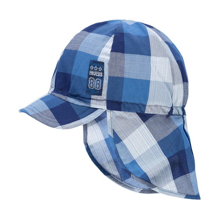 Czapka chłopięca safari, niebieska, Döll