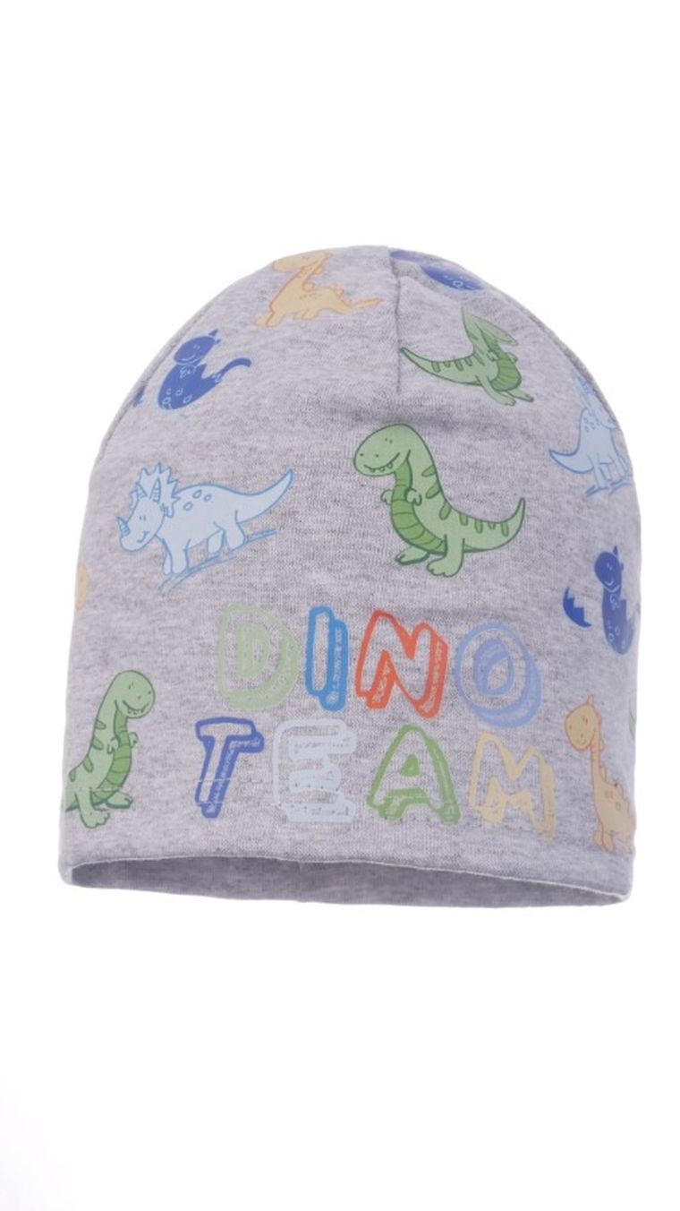 Czapka chłopięca, szara, Ambra