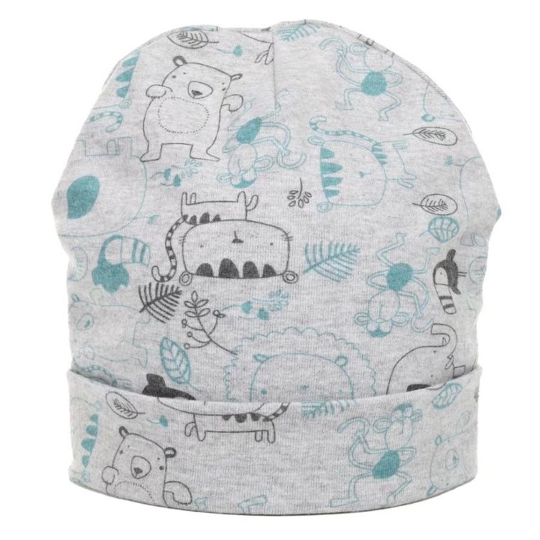 Czapka chłopięca, szara, Be Snazzy