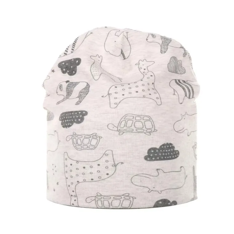 Czapka chłopięca, szara, Be Snazzy