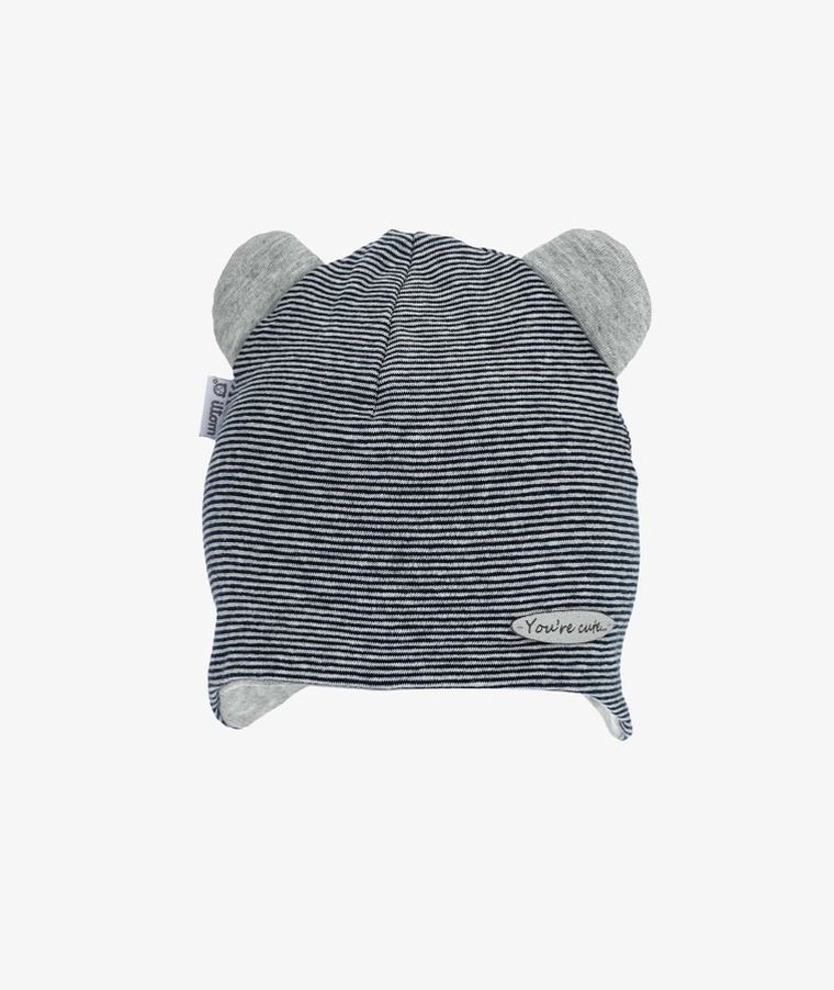 Czapka chłopięca, szara, Iltom