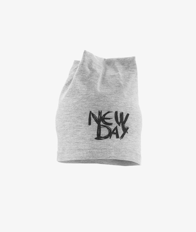 Czapka chłopięca, szara, New Day, Iltom