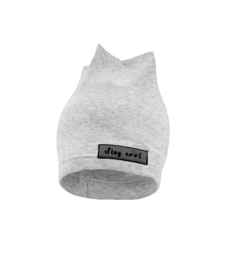Czapka chłopięca, szara, podwójna, Stay cool, Iltom