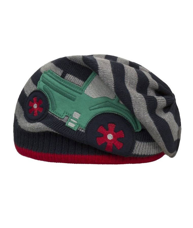 Czapka chłopięca, szaro-granatowa, Döll