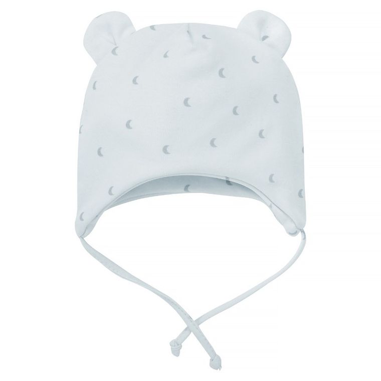 Czapka chłopięca, wiązana, niebieska, Pinokio