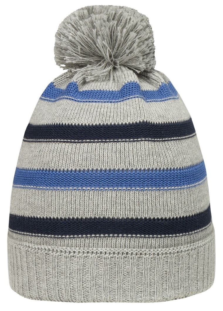 Czapka chłopięca z pomponem, szara, Döll