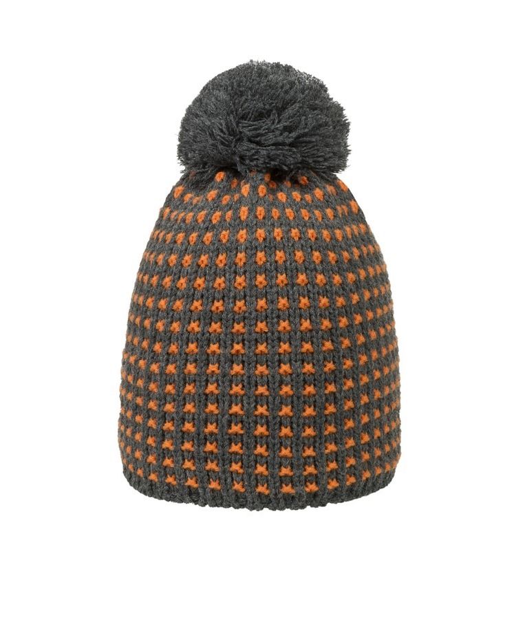 Czapka chłopięca z pomponem, szara, Döll