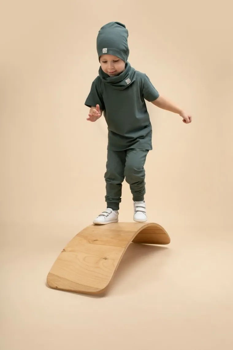 Czapka chłopięca, zielona, Pinokio