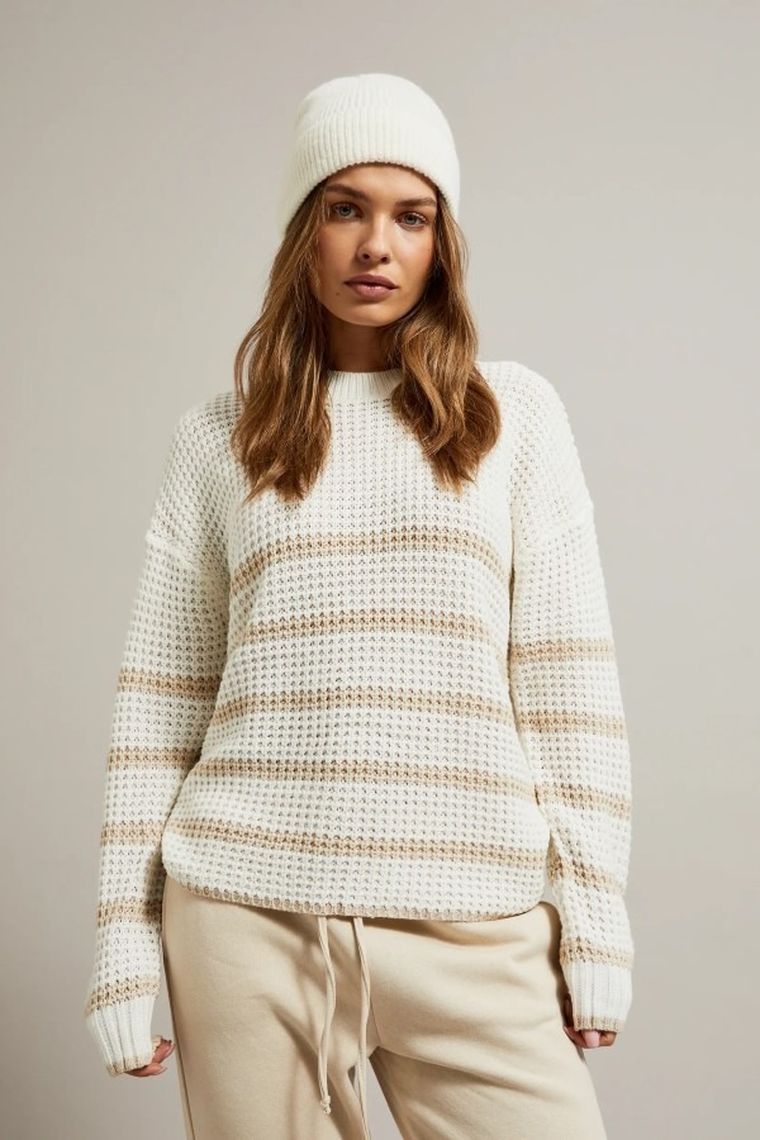 Czapka damska, biała, Moodo