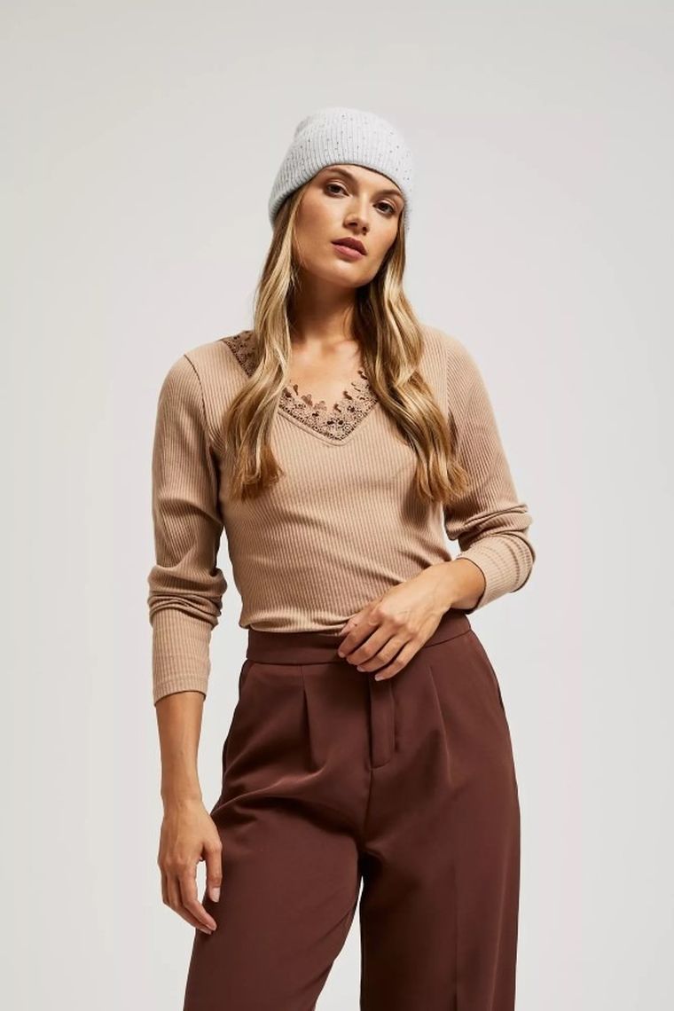 Czapka damska, szara, Moodo