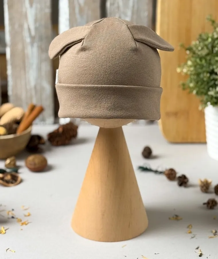 Czapka dziecięca, beżowa, Iltom