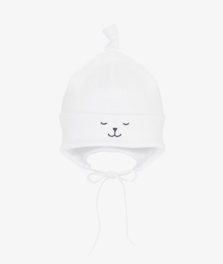 Czapka dziecięca, biała, Iltom