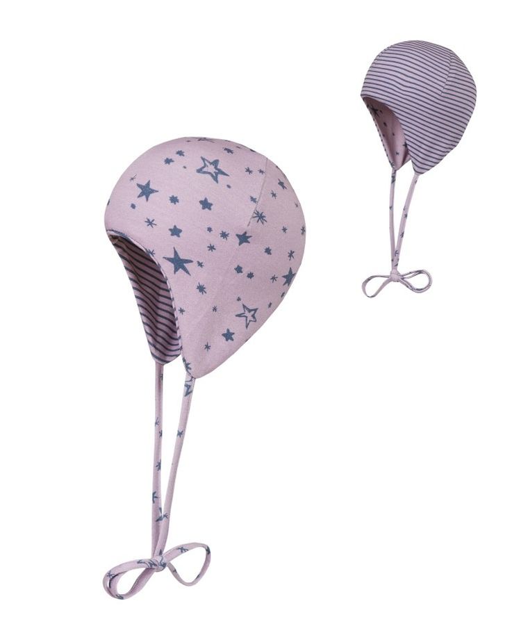 Czapka dziecięca, dwustronna, różowa, Döll