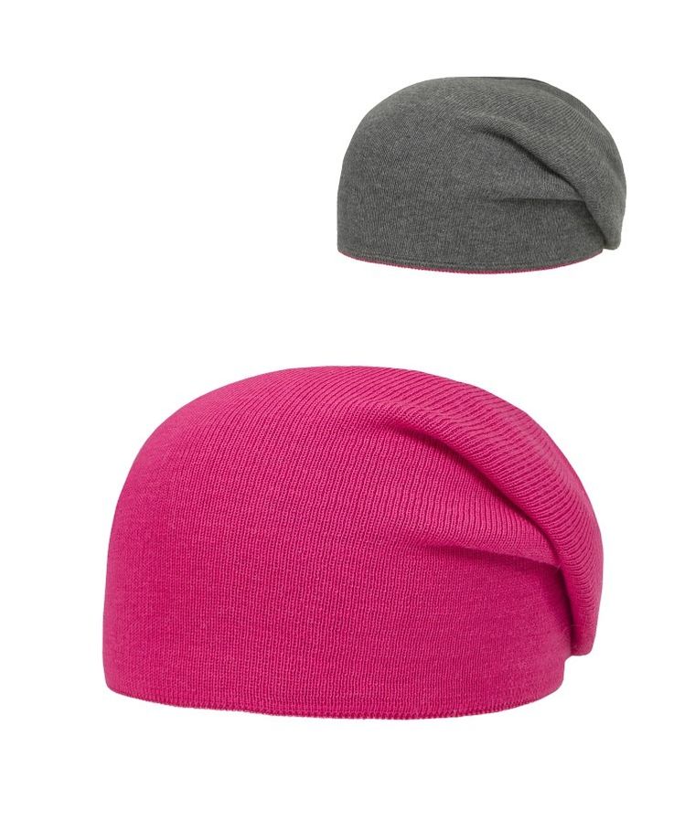 Czapka dziecięca, dwustronna, różowa, Döll