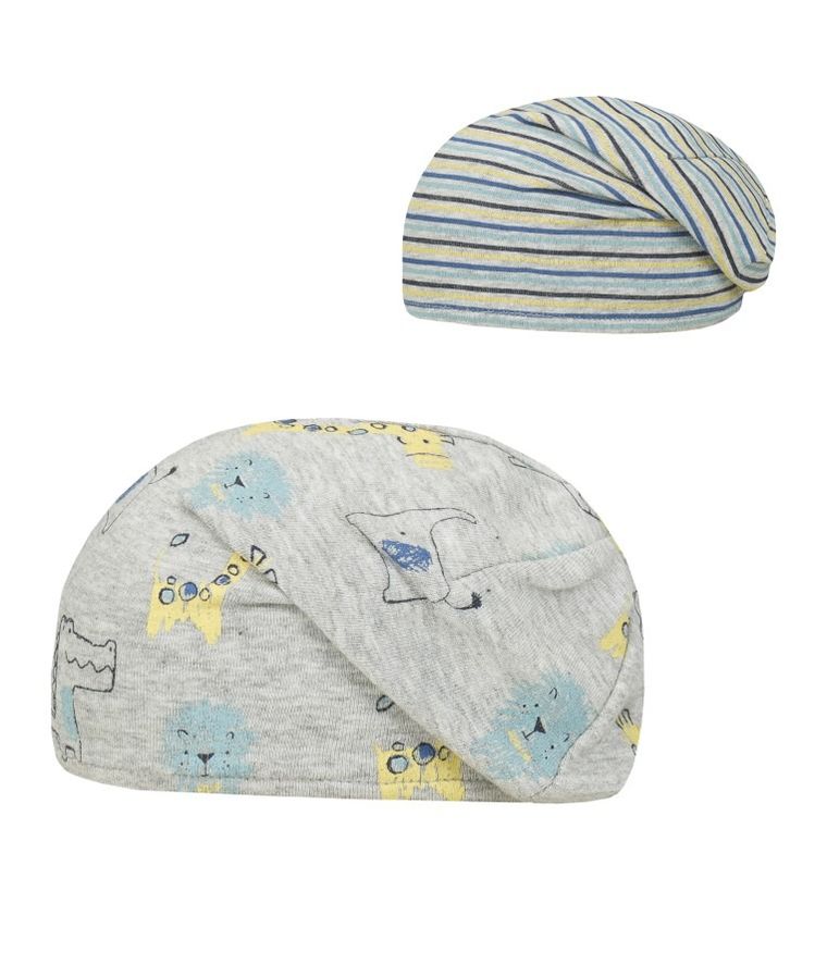 Czapka dziecięca, dwustronna, szara, Döll